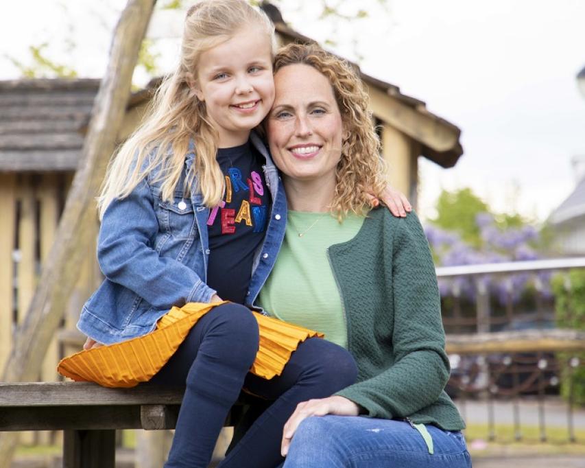 Moeder en dochter slechtziend