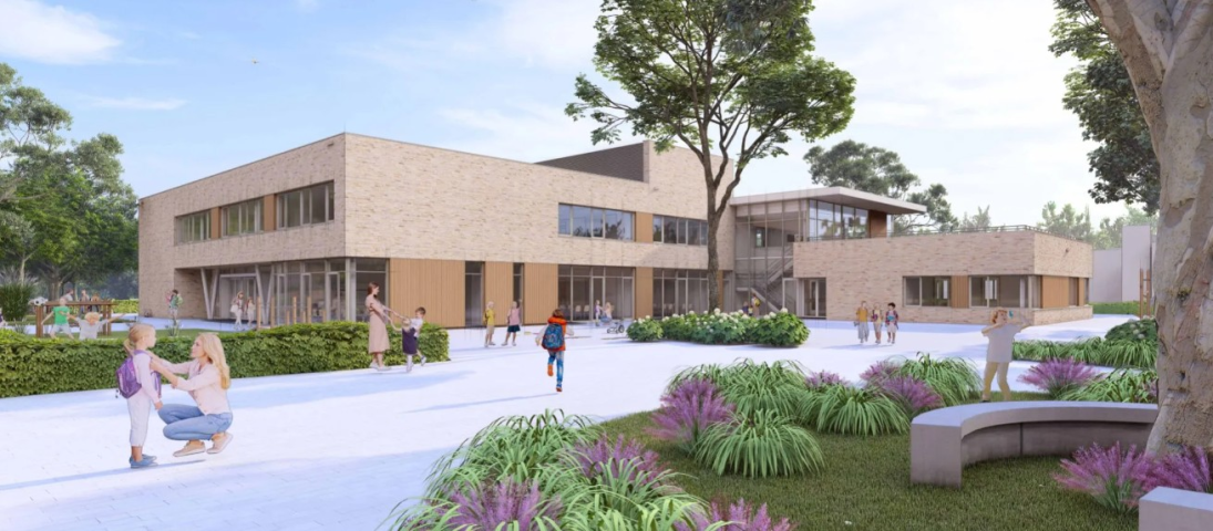 De nieuwe school in Laren (Gld)