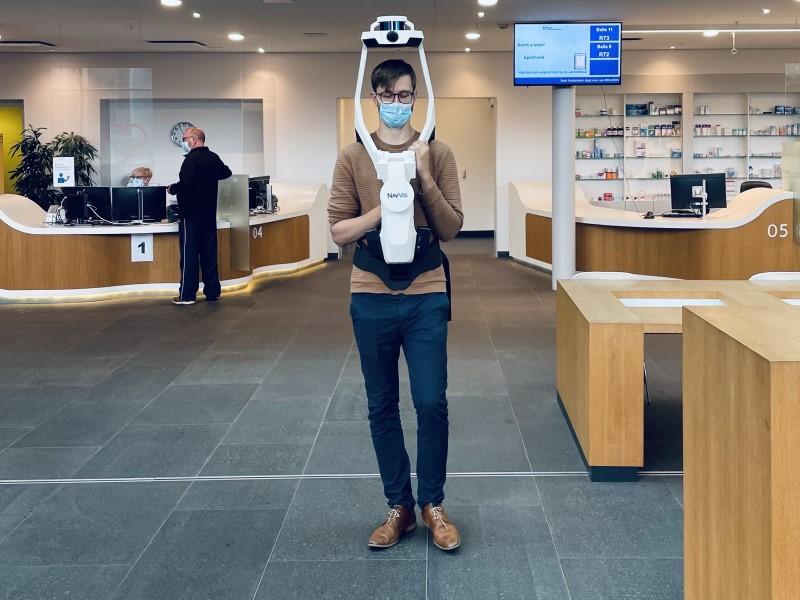 3D scanner in een openbaar gebouw