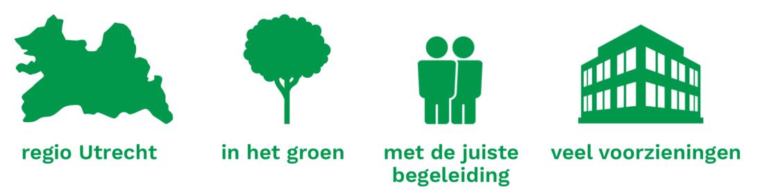 Regio Utrecht, In het groen, Met de juiste begeleiding, Veel voorzieningen