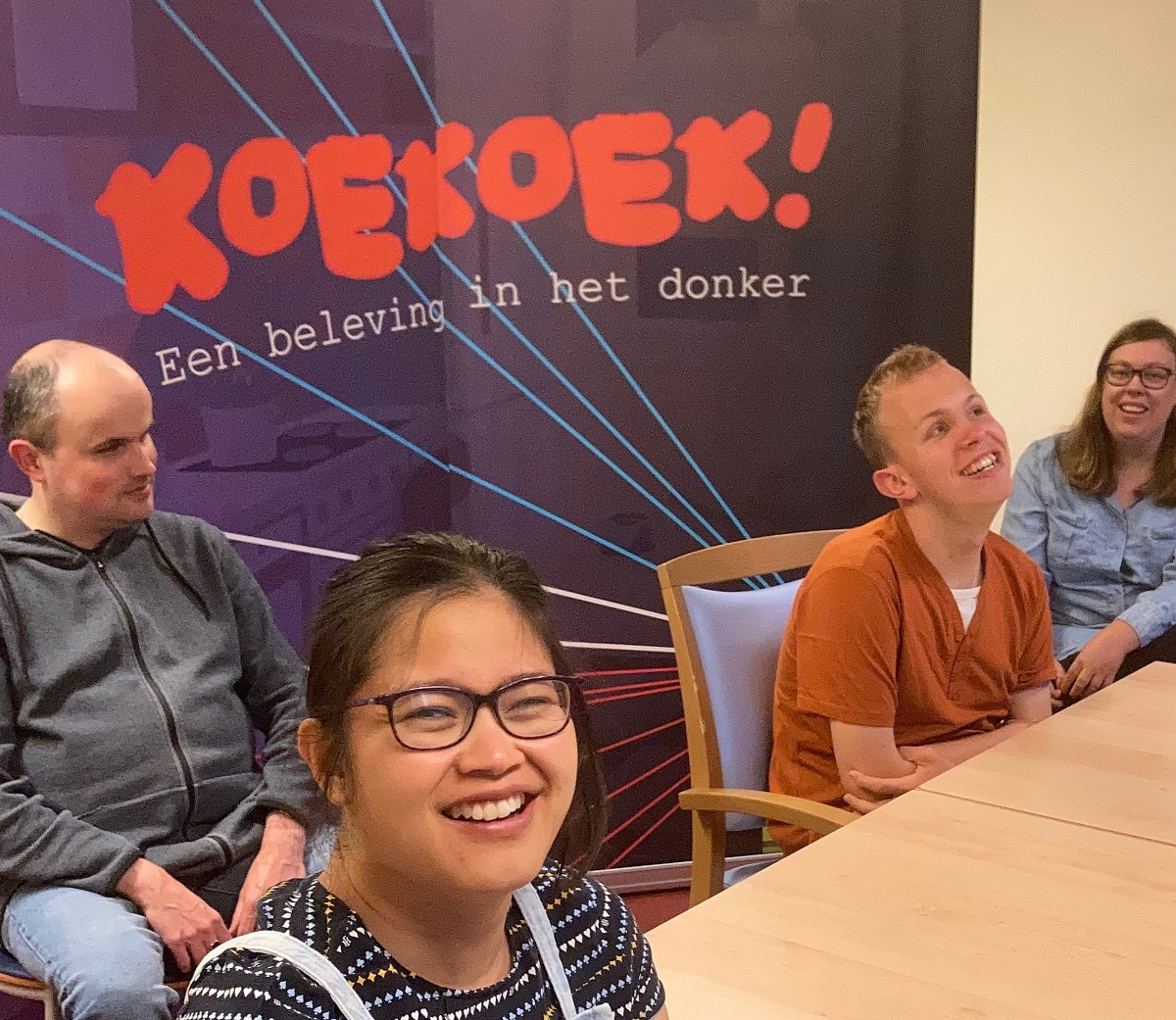 Christiaan, Lotte, Wesley en Melissa zijn stemacteurs van Koekoek.