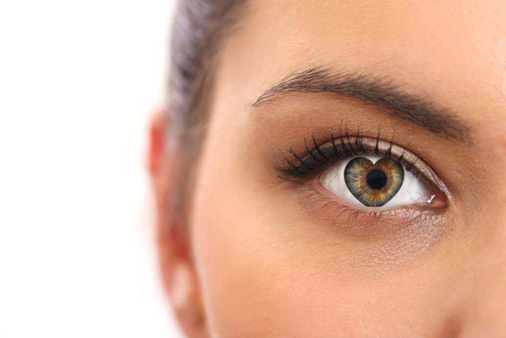 Close up van een gezicht en oog