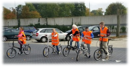 Fietsen met leerlingen SO Lochem (oriëntatie & mobiliteit)