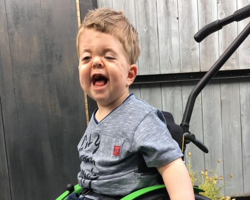 Ferre in een rolstoel