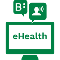 Icoon eHealth bij Bartiméus