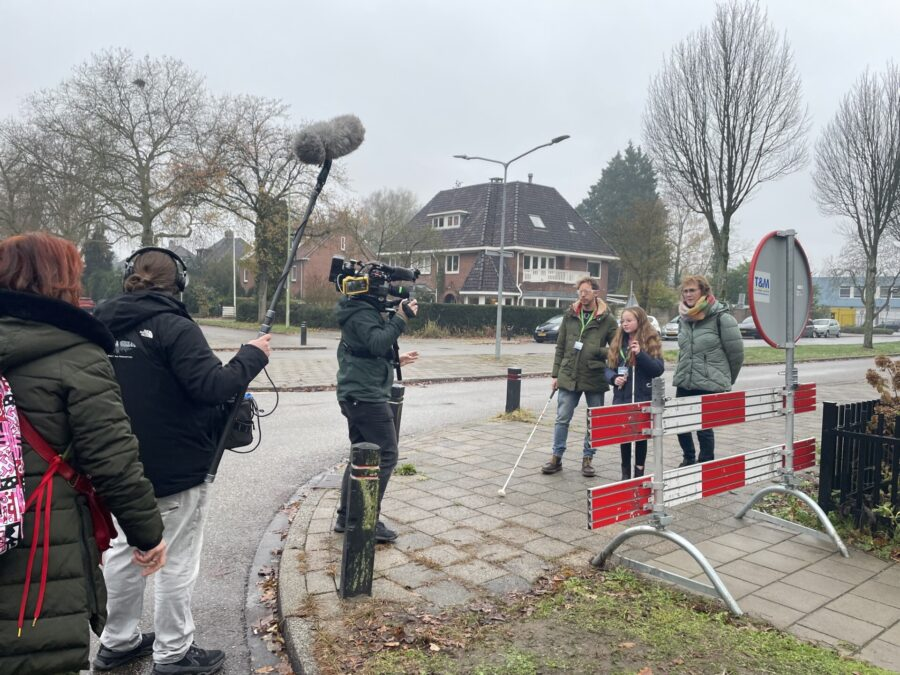 Onderweg van school naar de bushalte in Zeist