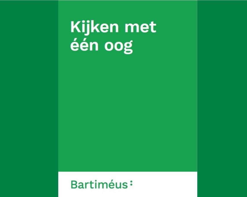 Cover brochure kijken met één oog
