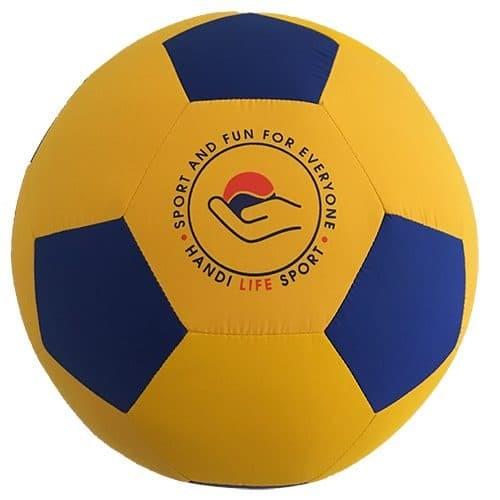 Geel blauwe stoffen bal